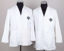 Dickie Bird two The National Grid cricket umpire coats