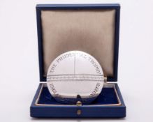 Dickie Bird silver England v. New Zealand The Prudential Trophy ODI cricket series medal 1978