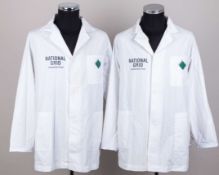 Dickie Bird two The National Grid cricket umpire coats