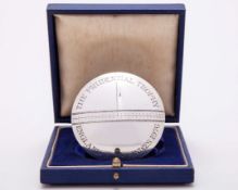 Dickie Bird silver England v. West Indies The Prudential Trophy ODI cricket series medal 1976