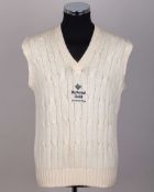 Dickie Bird National Grid sleeveless umpire cricket sweater