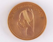 Dickie Bird yellow-metal county cricket Benson and Hedges Cup Final medal, 1979