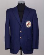 Dickie Bird worn England v. Australia 1980 Centenary Test cricket single-breasted blazer