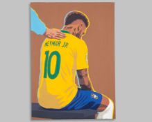 Malcolm Willett (British, Contemporary) The Hand of Hope Neymar Junior, 2026&nbsp;