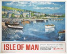 Poster BR(M) ISLE OF MAN PORT ST. MARY by Peter Collins. Quad Royal 50in x 40in. In good condition