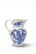A John Rose (Coalport) transitional jug in the 'Latticed Fence and Pagoda' pattern, circa 1796-1800