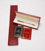 Cartier: A gold plated Must de Cartier propelling pencil
