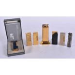 SEVEN DUNHILL LIGHTERS. (7)