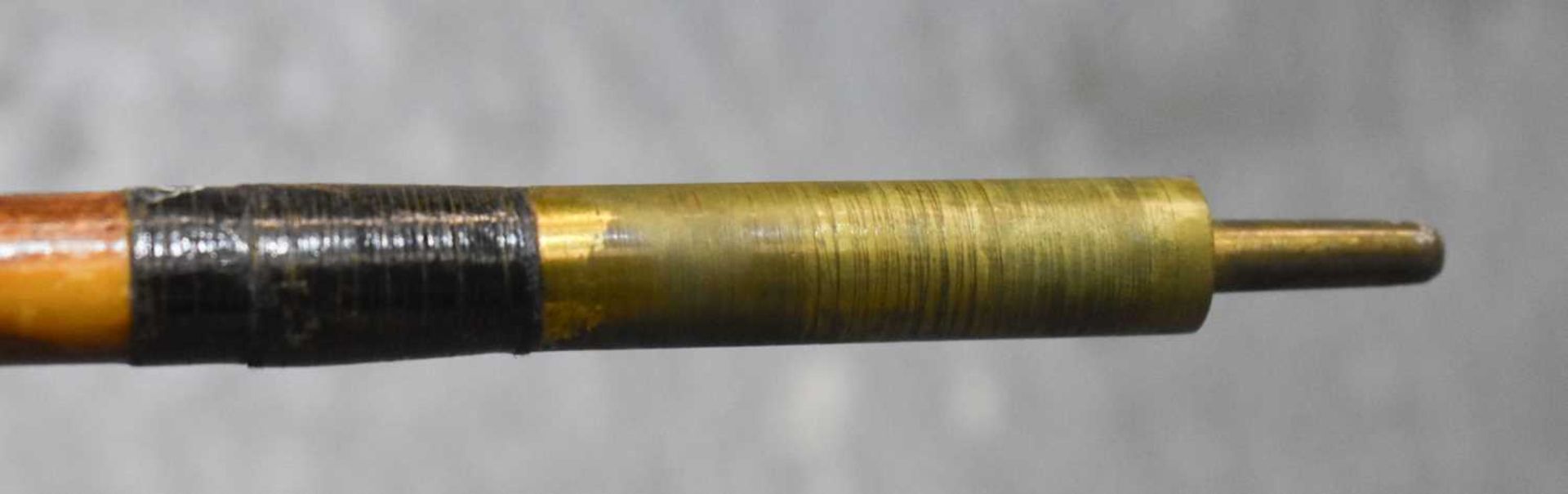 A VERY LARGE BAMBOO FISHING POLE and Hardys rod. (2) - Image 3 of 7