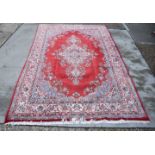 A handmade Persian Meimeh rug 335 x 210cm