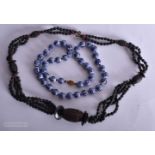 Two Chinese Necklaces. Longest 72cm, total weight 212g (2)