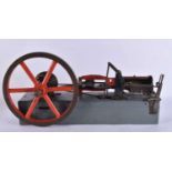 A LARGE STEAM TRACTION ENGINE. 48 cm x 28cm.