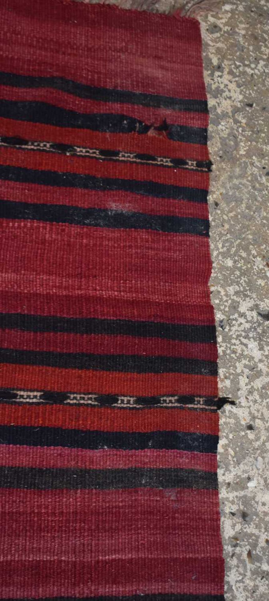 An Anatolian Kilim runner 300 x 142cm - Image 9 of 12