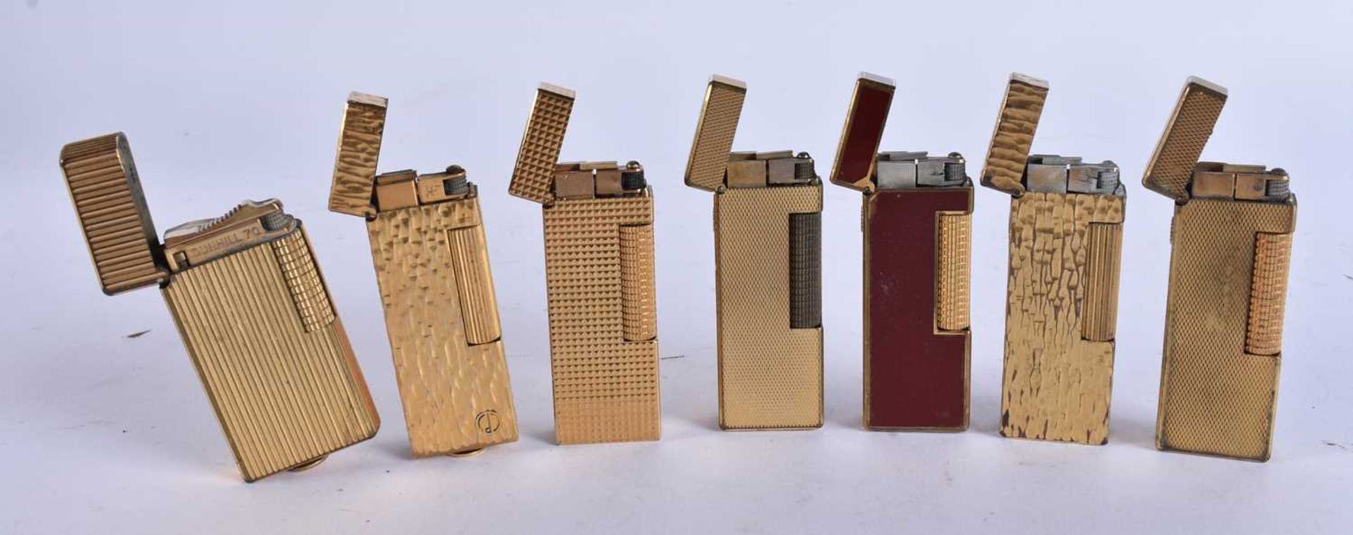 SEVEN DUNHILL LIGHTERS. (7) - Image 2 of 5