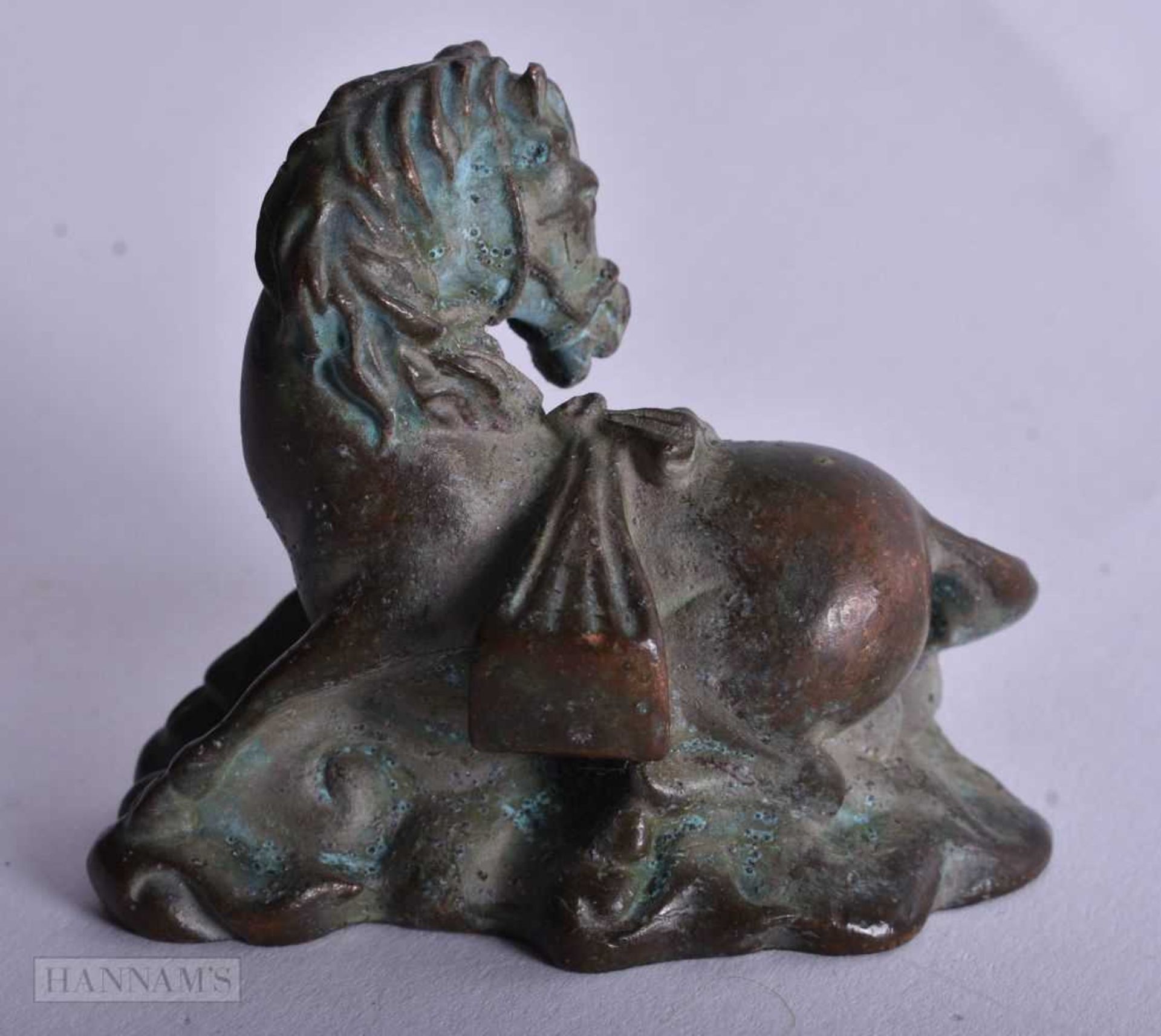 A Bronze Horse. 5.4cm x 6.3cm x 3.3cm, weight 228.6g - Image 3 of 4