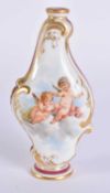A 19TH CENTURY KPM BERLIN PORCELAIN SCENT BOTTLE. 9 cm high.