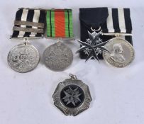 ASSORTED MEDALS one with obscured inscription. (qty)