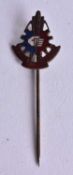 A Vintage Fordson Farming Tractor Stick Pin. 5.6c, x 1.7 cm, weight 2.3g