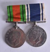 POLICE AND DEFENCE MEDALS. (2)