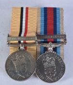 TWO AFGHAN MEDALS presented to 25022459 S R Challender RAMC. (2)