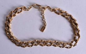Yves Saint Laurent Gold Tone Chunky Necklace. 48 cm long.
