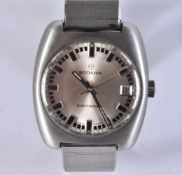 A Rodania Electronic Watch with a textured Strap. Not working. Dial 3.7 cm incl crown