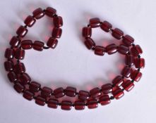 A Bead Necklace. 74cm long, weight 57g