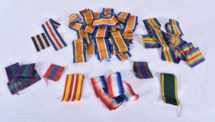 A collection of medal ribbons