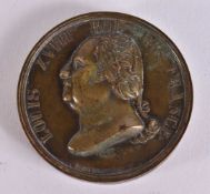 AN EARLY 19TH CENTURY LOUIS XVIII MEDALLION BOX. 4.75 cm wide.