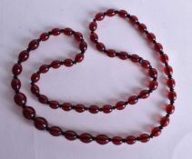 A Bead Necklace. 69cm long, weight 21.5g