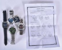 A collection of Wristwatches Fossil, Accurist, Daniel Hechter and Umbro (Not tested) (4)