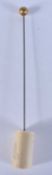A Hat Pin with a 9 Carat Gold Ball Top. (tested 9 CT), 18.5 cm long, approx weight of ball 2.2g