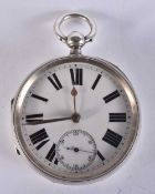 A VICTORIAN SILVER POCKET WATCH. Birmingham 1893. Untested. 127 grams overall. 5 cm wide.