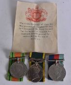 A TERRITORIAL MEDAL and two others, presented to 5828491 CFN J H Eglin REME. (3)