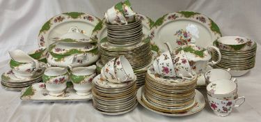 Paragon ware 'Rockingham' part dinner service to include two covered tureens, three oval serving pla