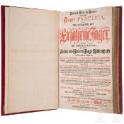 Erstausgabe von „Eröffnete Jäger-Practica, oder der wohlgeübte und erfahrne Jäger", Heinrich Wilhelm