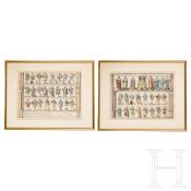 ORDINES SACRI ROMANI IMP. (TABVLA I & II), Antonie Wierix (Antwerpen um 1552 - um 1624), wohl 1603-1