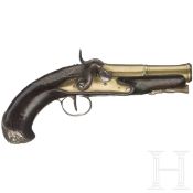 Ein Paar aptierte Marine-Perkussionspistolen, Frankreich, um 1780