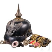 Lederhelm, Effekten und Auszeichnungen, deutsch, 20. Jhdt.