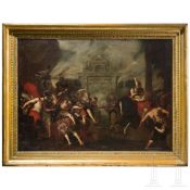 „Raub der Sabinerinnen“, unbekannter Maler des Barock, Ende des 17./Anfang des 18. Jhdt.