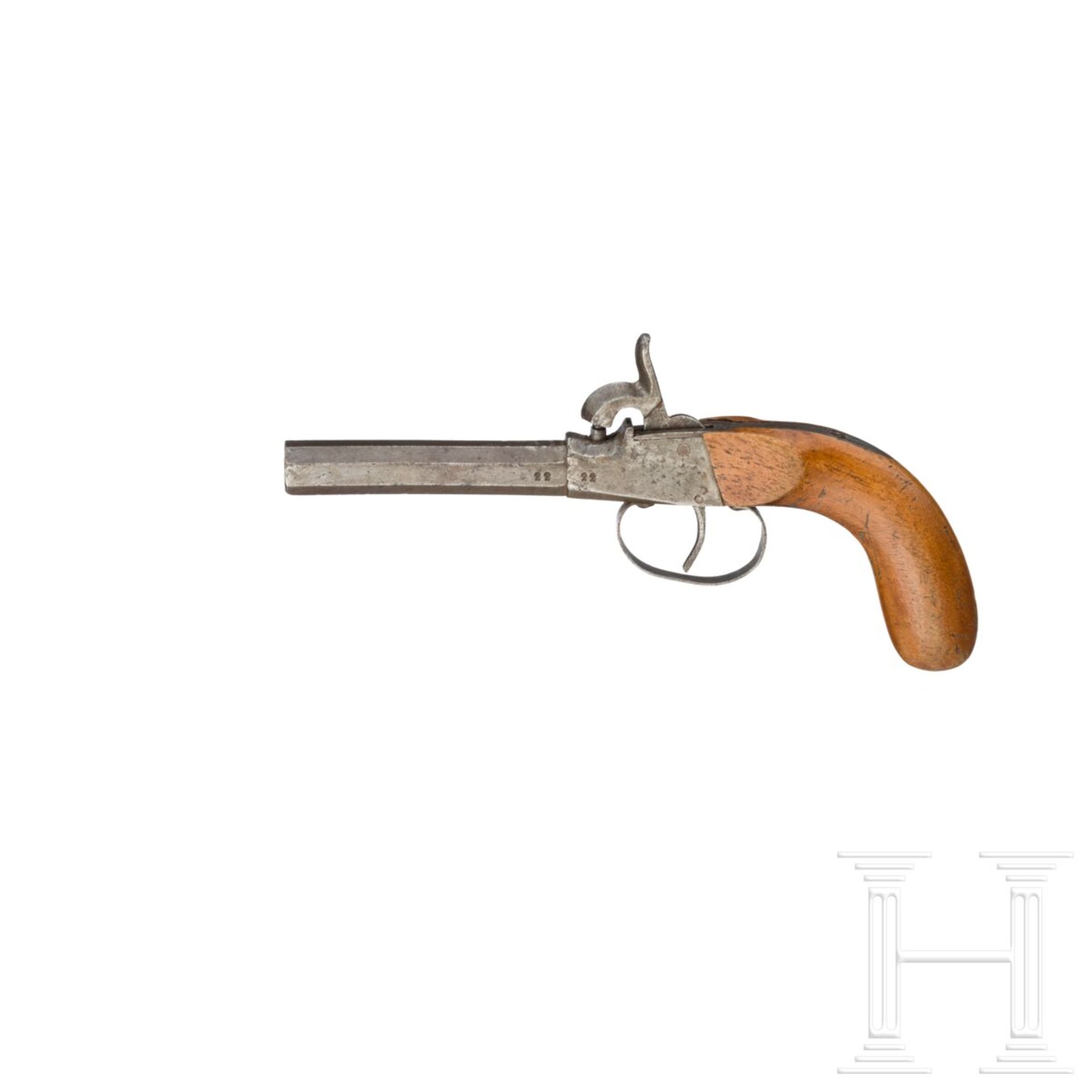 Drei Perkussionsterzerole, deutsch, um 1840 - Bild 7 aus 8
