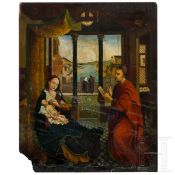 Lukas-Madonna, nach Rogier von der Weyden, flämisch, 17./18. Jhdt.