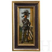 Anton Kaulbach (1864 - 1934) - Gemälde mit kampfbereitem Ritter