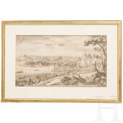 Stadtansicht von Passau aus Topographia Germaniae, Frankfurt a.M., 17. Jhdt.