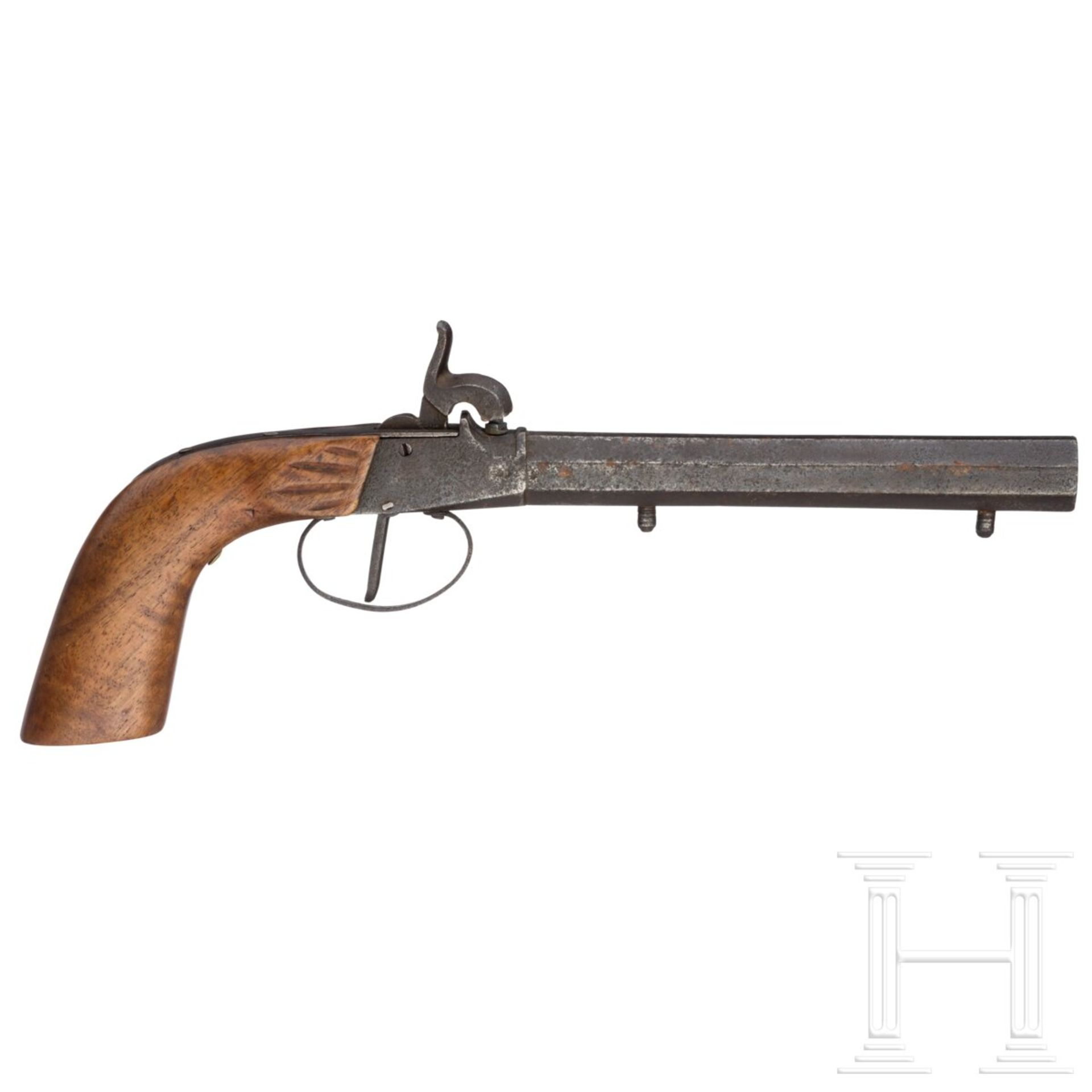 Drei Perkussionsterzerole, deutsch, um 1840 - Bild 3 aus 8