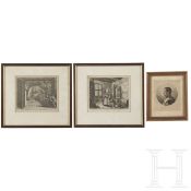 Drei Grafiken, Niederlande und Frankreich, 16., 17. und 19. Jhdt.