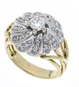 Brillant-Ring um 1940 GG/WG 585/0