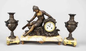 Uhrengarnitur 3-teilig, Figurenpe