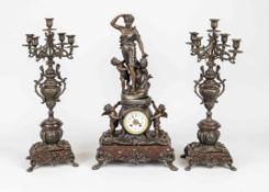 Große Historismus Figurenpendule