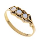 Floraler Opal-Ring um 1900 RG 585